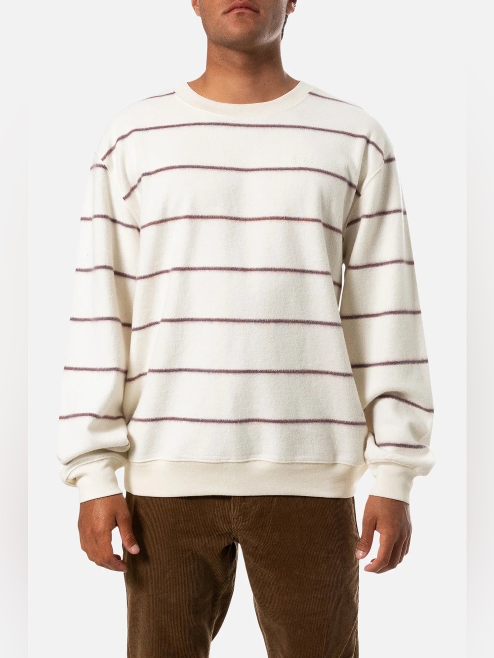 Katin | Parks Crew Sweatshirt | Vintage White Striped | Medium | NWT